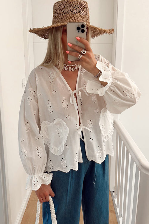 Perfectly You Tie-Front Gingham Top