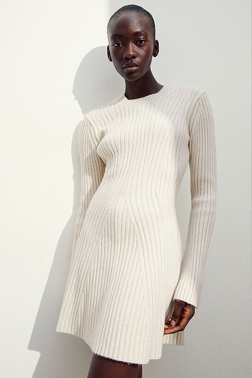 Soft Serenity Long Sleeve Knit Mini Dress