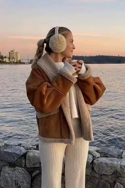 Coziest Forecast Vegan Leather Jacket