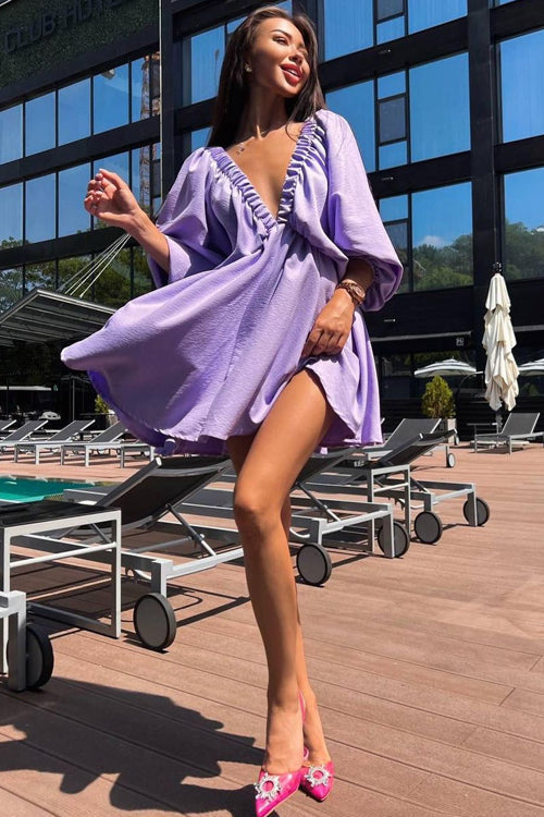Feeling So Sweet V-neck Mini Dress