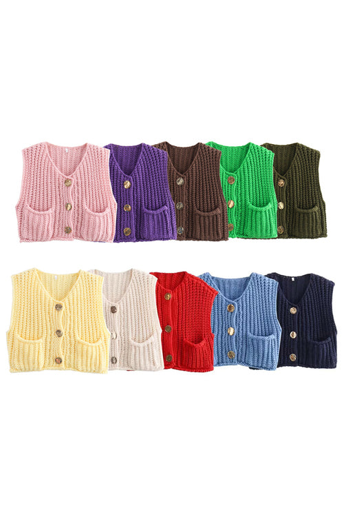 Days Of Styles Knit Pocket Tank Top
