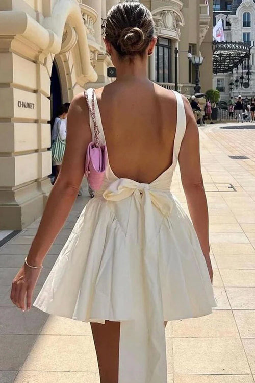 Summer Break Days Tie-Back Mini Dress