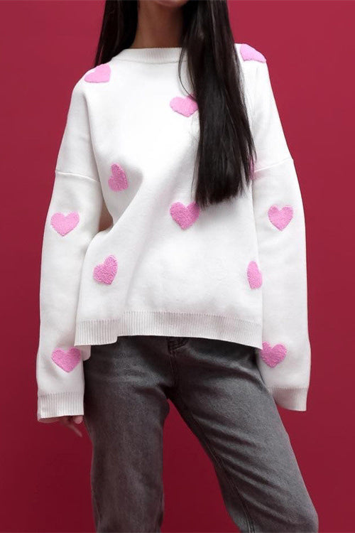 Warmly Adorable Oversized Knit Top