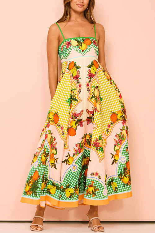 Share Your Happiness Print Maxi Dress