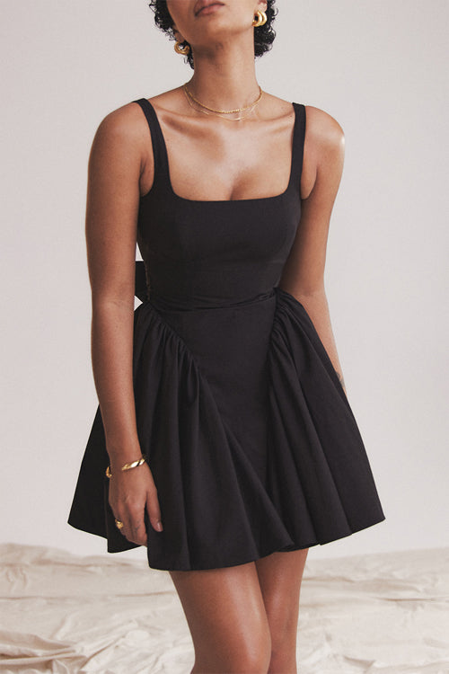 Summer Journey Tie-Back Skater Mini Dress