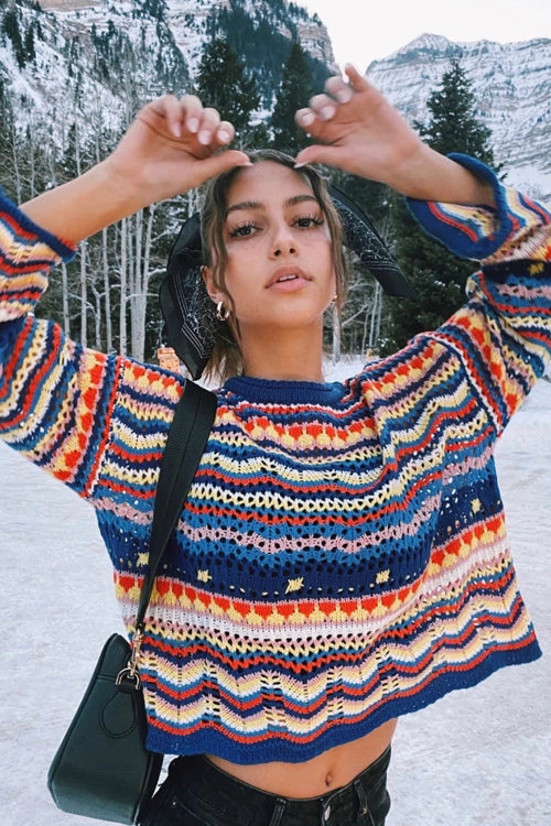 Let's Get Away Knit Sweater