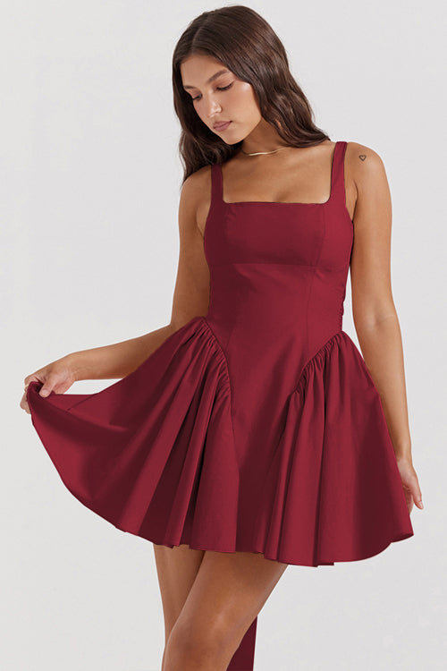 Summer Journey Tie-Back Skater Mini Dress
