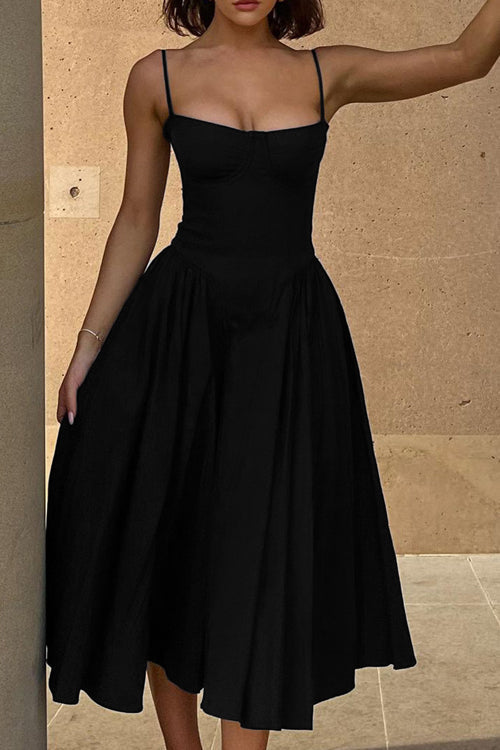 Distinctive Charm Sleeveless Midi Dress