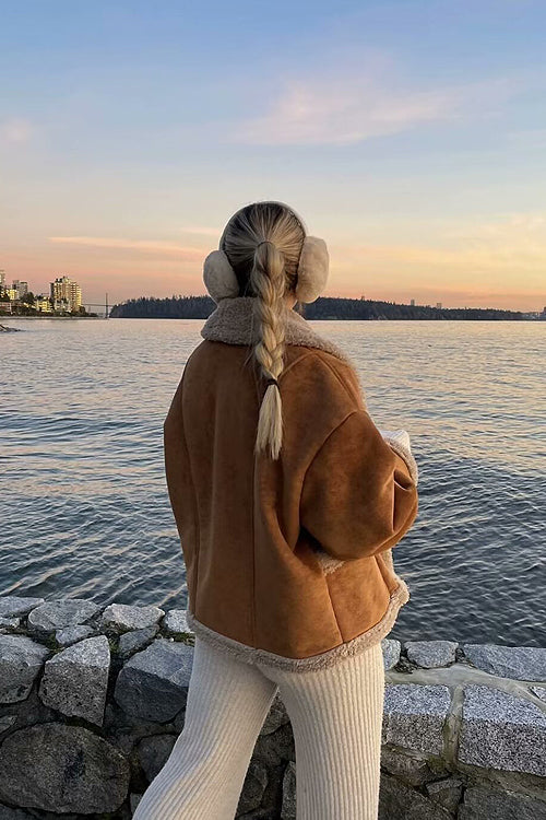 Coziest Forecast Vegan Leather Jacket