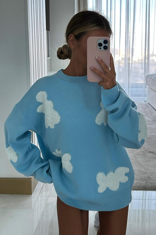 Warmly Adorable Oversized Knit Top