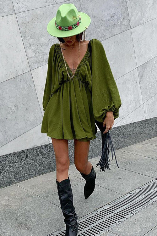 Feeling So Sweet V-neck Mini Dress