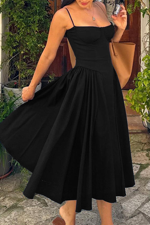 Distinctive Charm Sleeveless Midi Dress