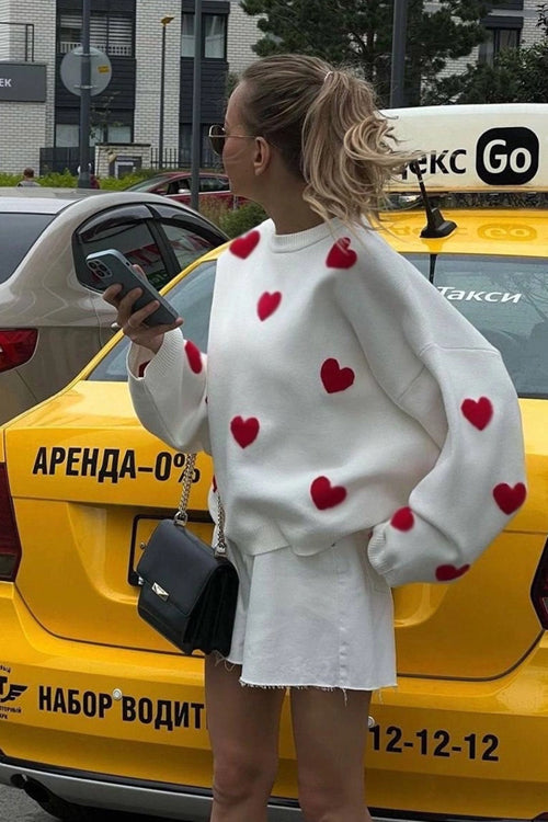 Warmly Adorable Oversized Knit Top