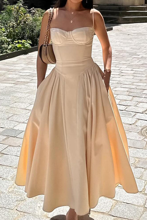 Distinctive Charm Sleeveless Midi Dress