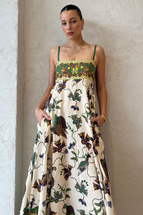Share Your Happiness Print Maxi Dress