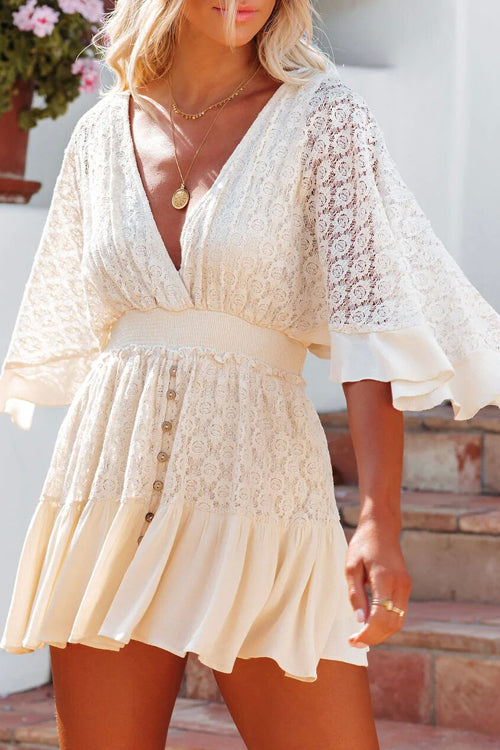 Impressive Lace Mini Dress