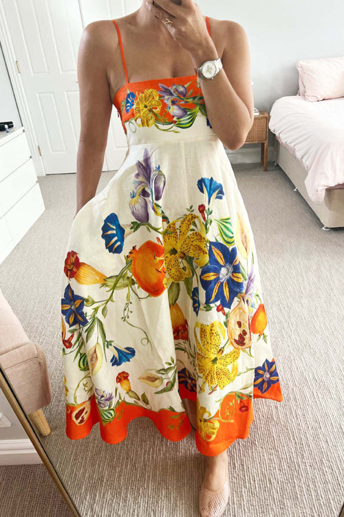 Share Your Happiness Print Maxi Dress
