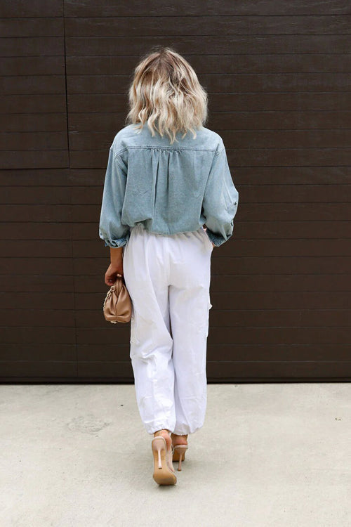 Consistently Confident Denim Top