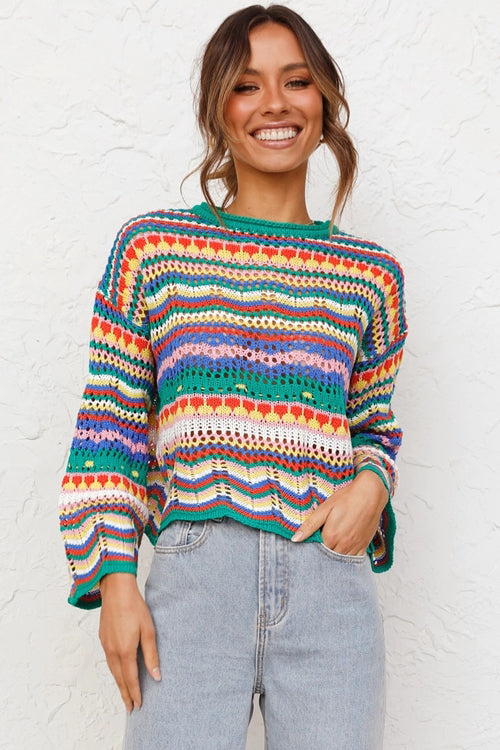 Let's Get Away Knit Sweater