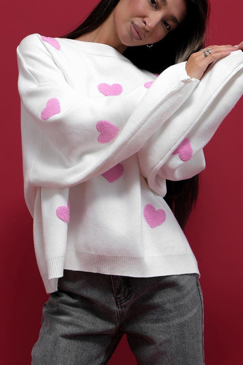 Warmly Adorable Oversized Knit Top