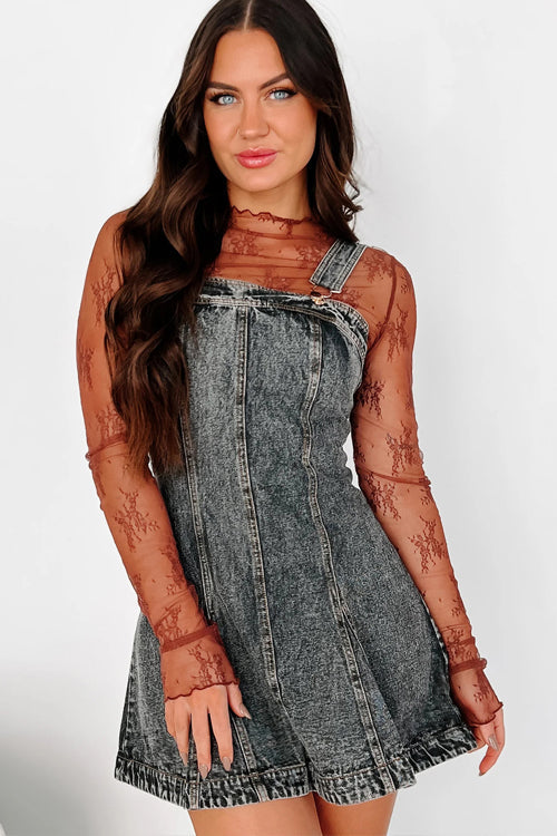 On this Sweet Day Light Wash Denim Mini Dress