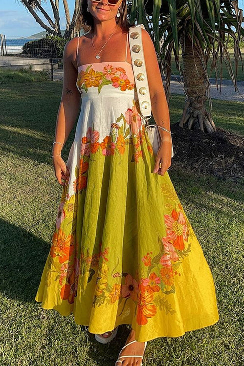 Share Your Happiness Print Maxi Dress