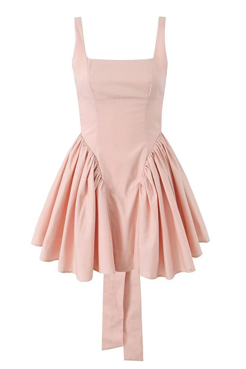 Summer Break Days Tie-Back Mini Dress