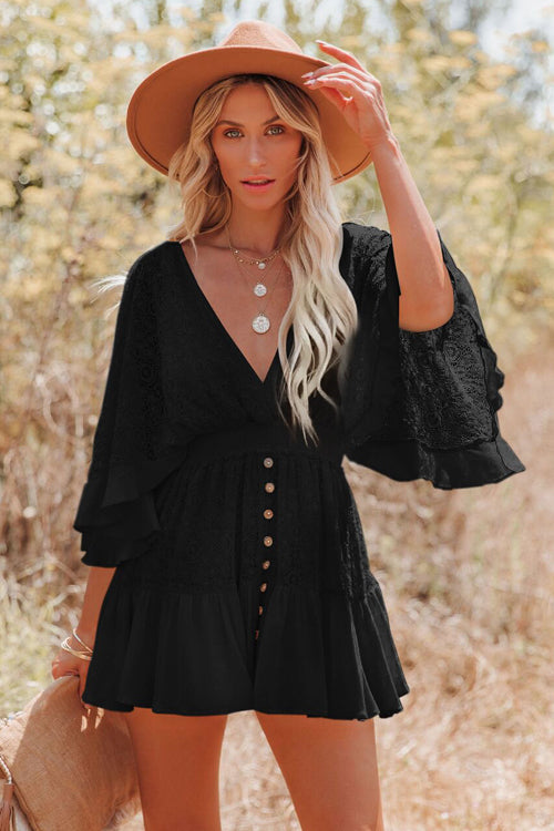 Impressive Lace Mini Dress