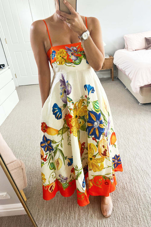 Share Your Happiness Print Maxi Dress
