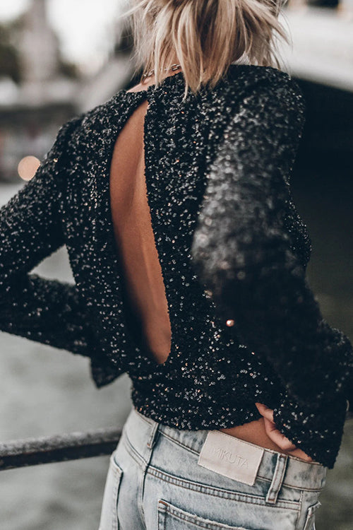Shine For Us Sequin Top