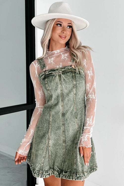On this Sweet Day Light Wash Denim Mini Dress