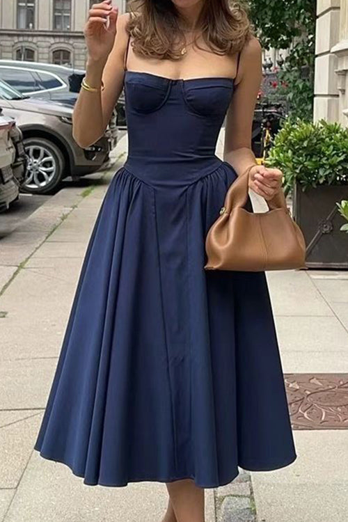 Distinctive Charm Sleeveless Midi Dress