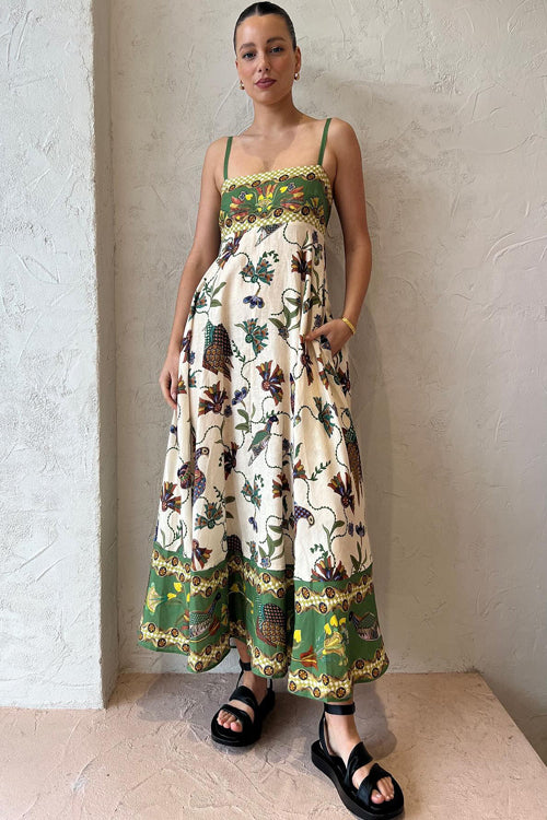 Share Your Happiness Print Maxi Dress