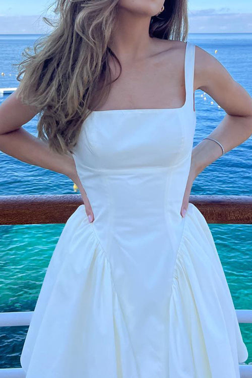 Summer Break Days Tie-Back Mini Dress