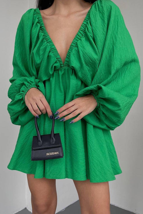 Feeling So Sweet V-neck Mini Dress