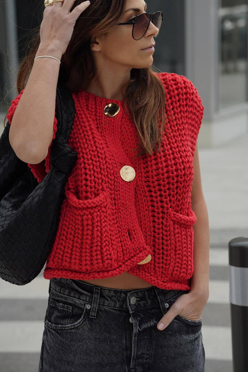 Days Of Styles Knit Pocket Tank Top