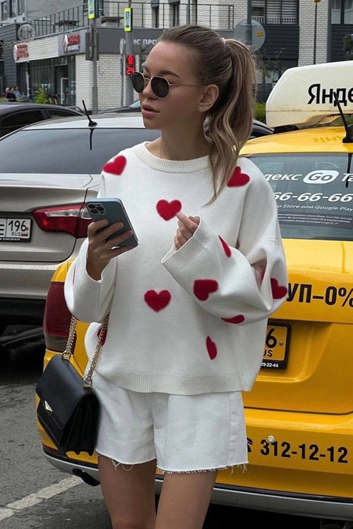 Warmly Adorable Oversized Knit Top