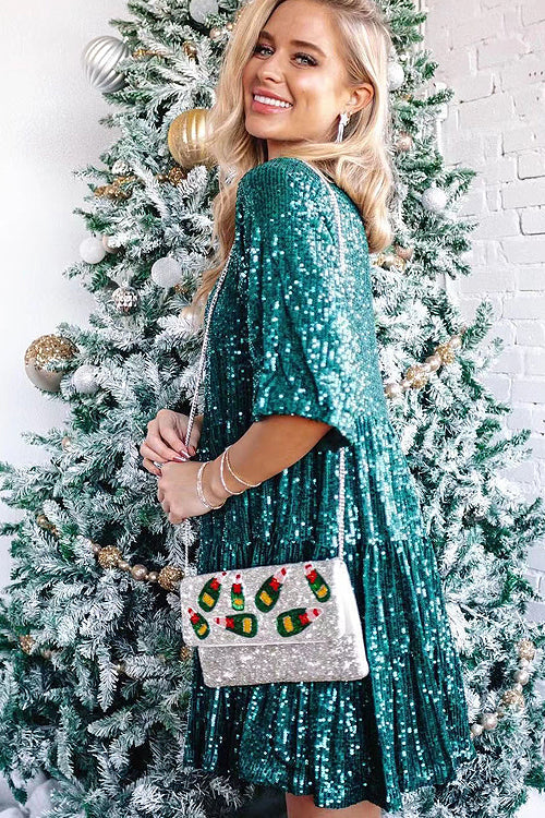 Beautiful Evenings Sequins Mini Dress
