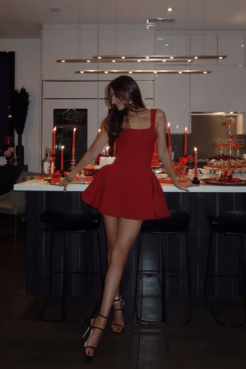 Romance You Flare Mini Dress