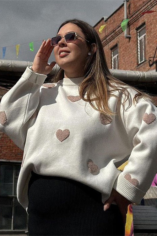 Warmly Adorable Oversized Knit Top