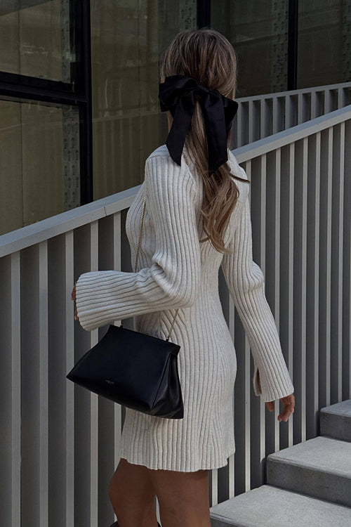 Soft Serenity Long Sleeve Knit Mini Dress