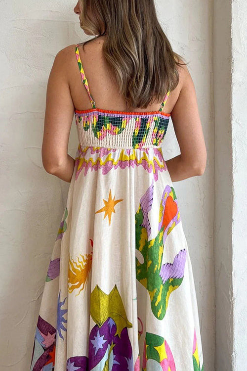 Share Your Happiness Print Maxi Dress