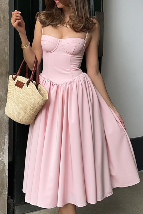 Distinctive Charm Sleeveless Midi Dress