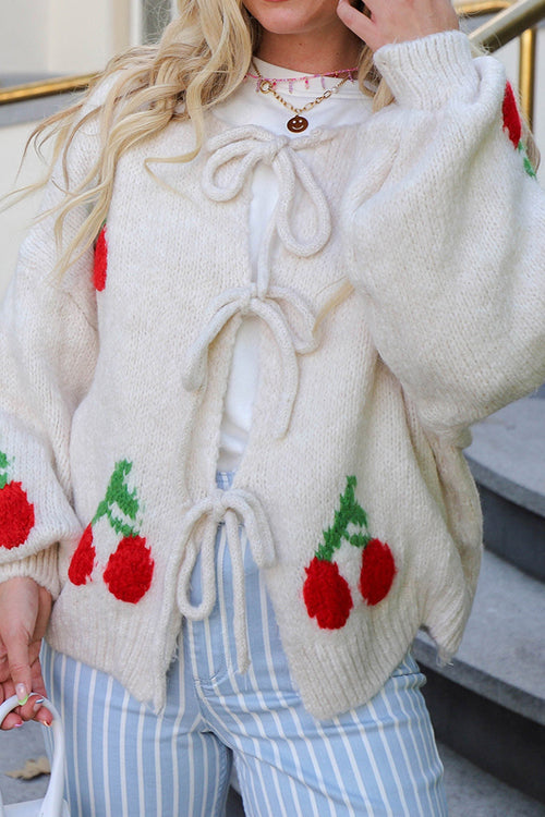 All For The Best Strawberry Knit Cardigan Sweater