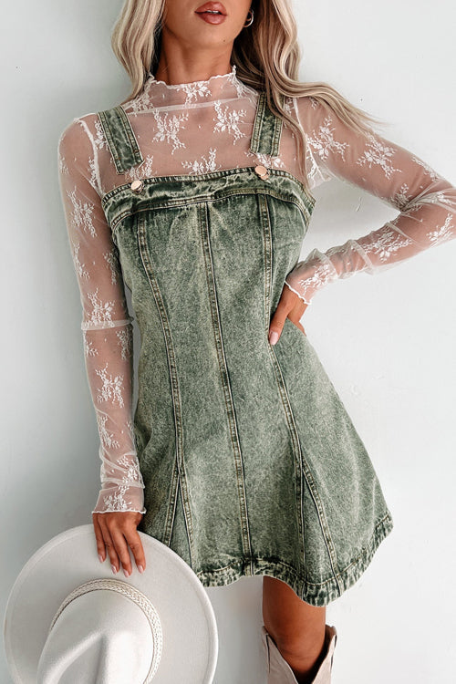 On this Sweet Day Light Wash Denim Mini Dress