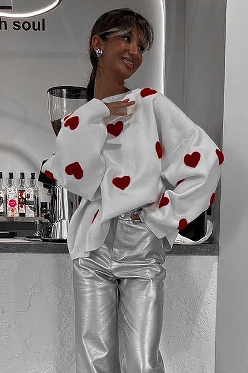 Warmly Adorable Oversized Knit Top