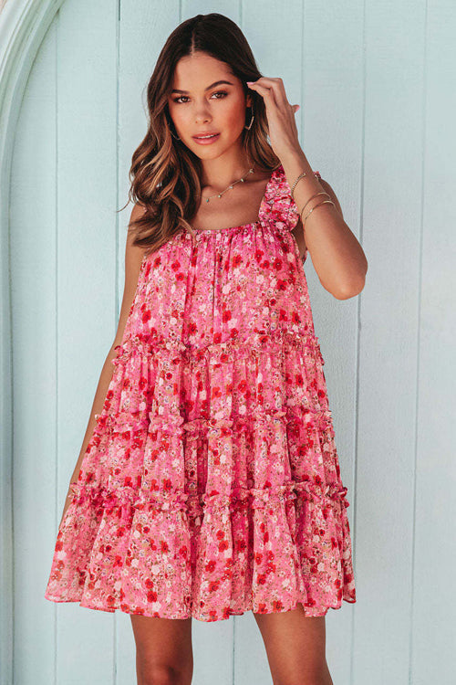 Completely In Love Print Mini Dress