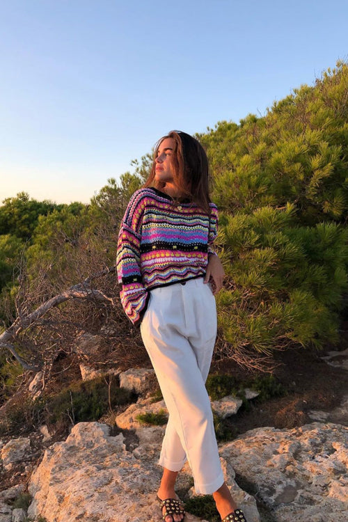 Let's Get Away Knit Sweater