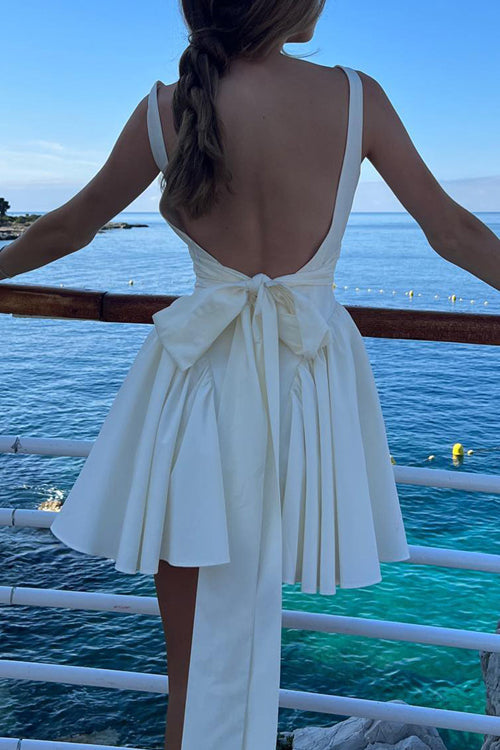 Summer Break Days Tie-Back Mini Dress