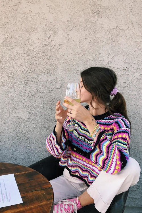 Let's Get Away Knit Sweater